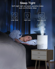 MORENTO Humidificadores para dormitorio, humidificadores de llenado  superior de 4.5 L para habitación grande, humidificadores de niebla fría  para el